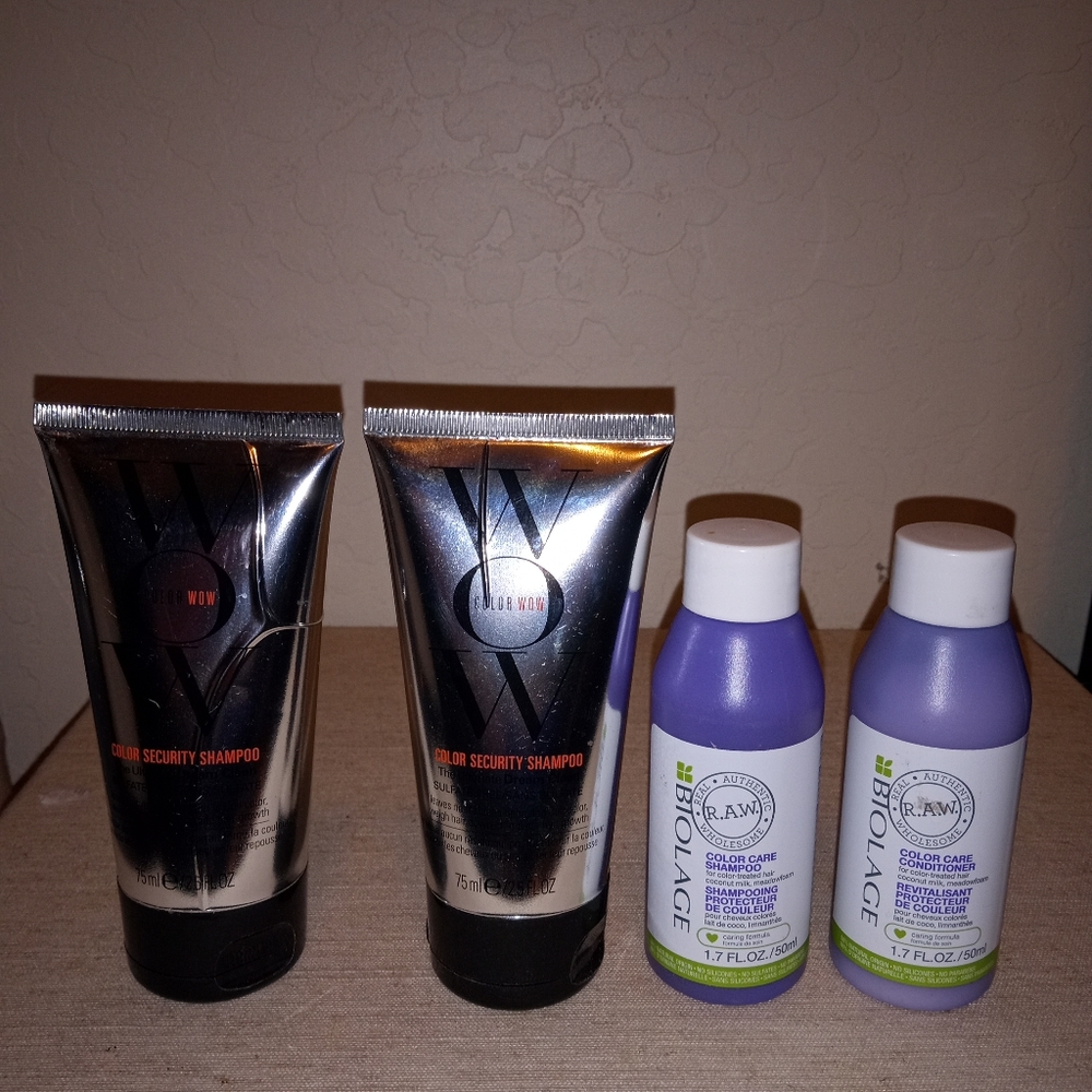 Color WOW Color Security Shampoo The Ultimate, Biolage shampoo/conditioner set